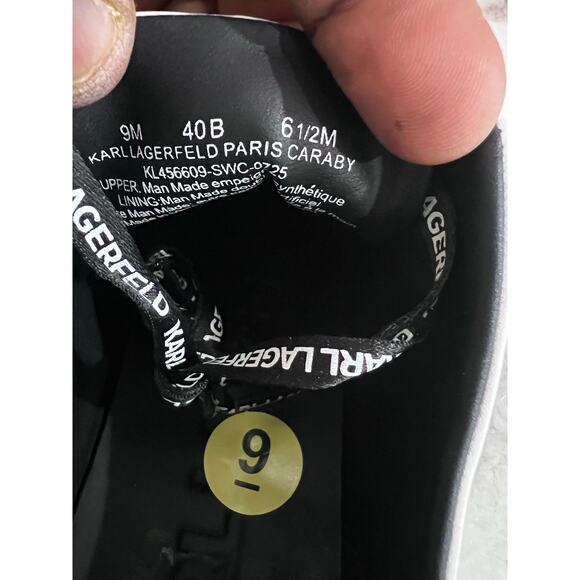 Karl Lagerfeld Paris Caraby Women’s 6.5 Sneakers White Black KL456609 - Picture 6 of 12